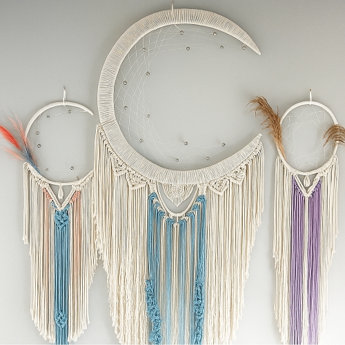 Huge Macramé Moon Dreamcatcher