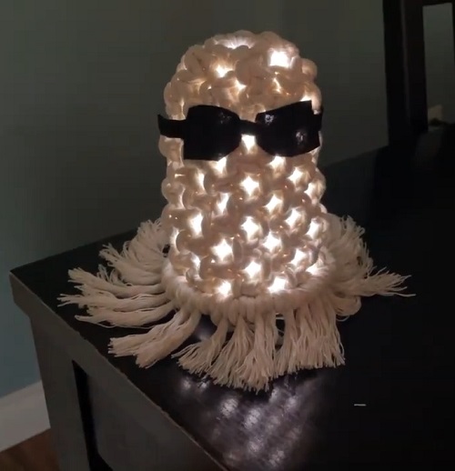 Halloween Macrame Ghost
