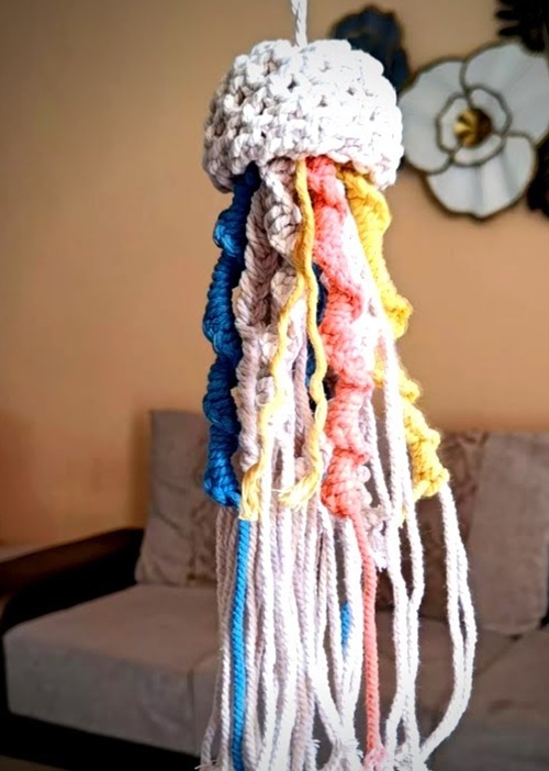 Macrame Jellyfish Hanging Free Patterns