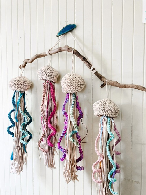 amazing Macrame Jellyfish Hanging Free Patterns