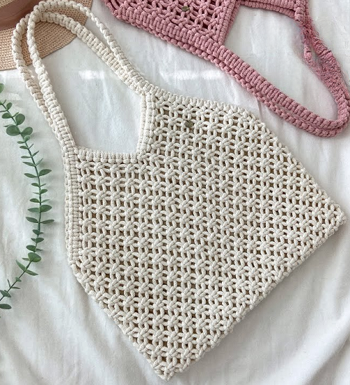 Macrame Tote Bag Free Patterns 2