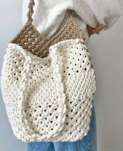 10 Macrame Tote Bag Free Patterns - Hello Lidy