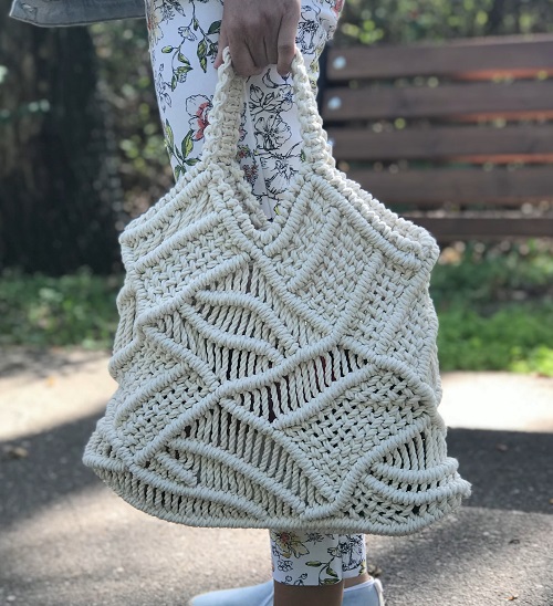 Macrame Tote Bag