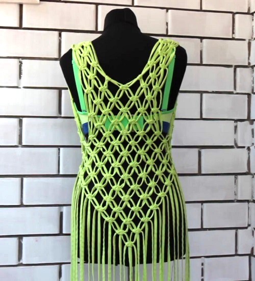 Macrame Beach Vest