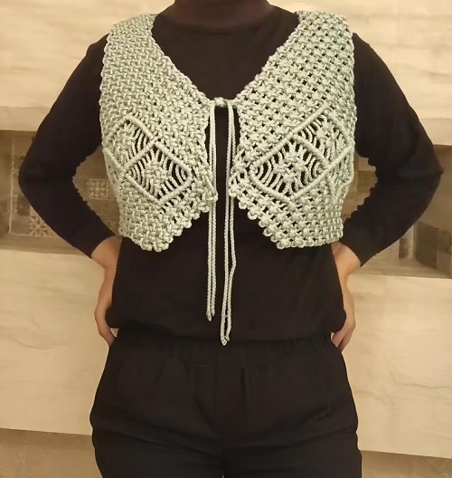 Macrame Vest Free Patterns 3