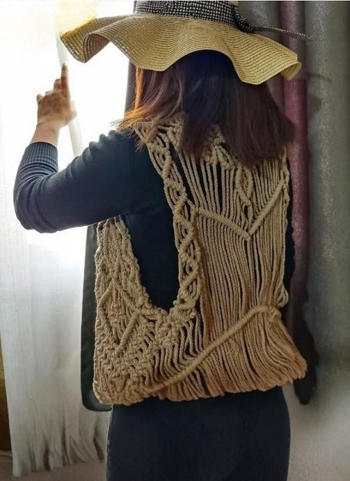 beautiful macrame vest