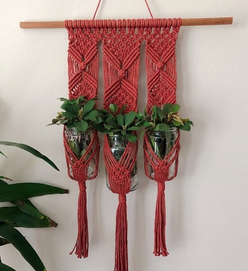 Macrame wall plant hangers 15