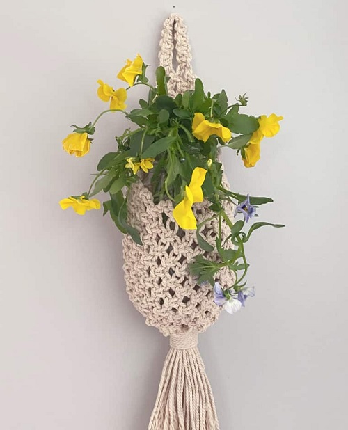 macrame hanging pod