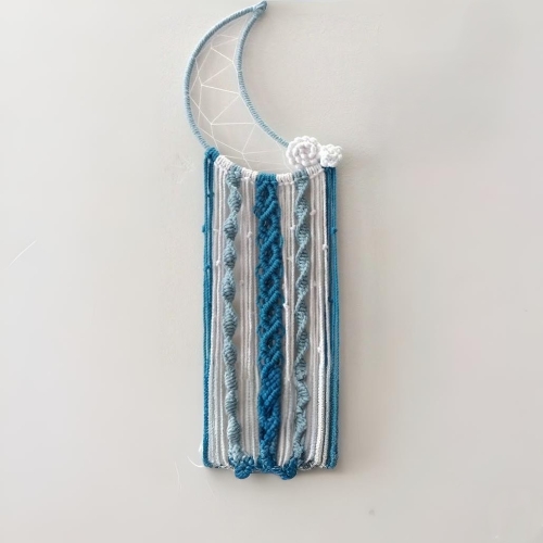 Unique Floral Moon Dreamcatcher
