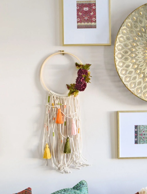 best macrame fall wall hanging free patterns
