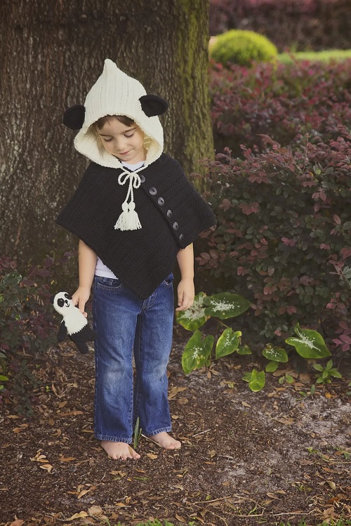 Animal Themed Kids Poncho Free Patterns 1