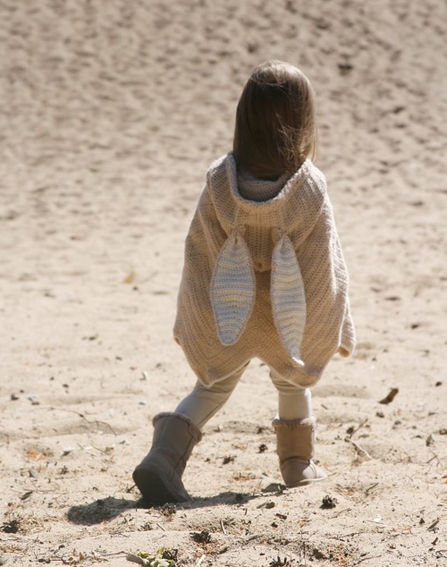 Hooded Bunny Poncho