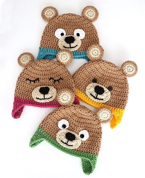 Crochet Bernat Bear Hat
