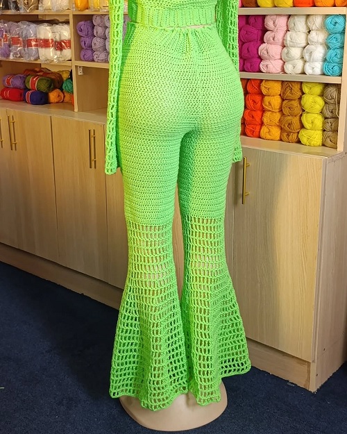 Crochet Bell Bottom Pants for Winter Free Patterns 2
