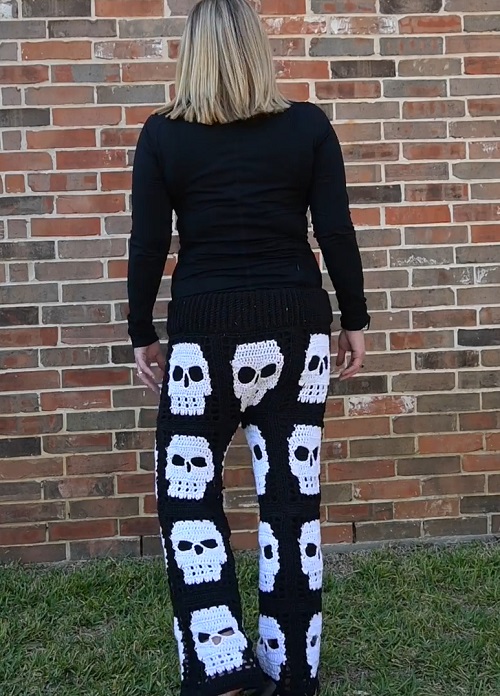 Crochet skull pants free patterns 2