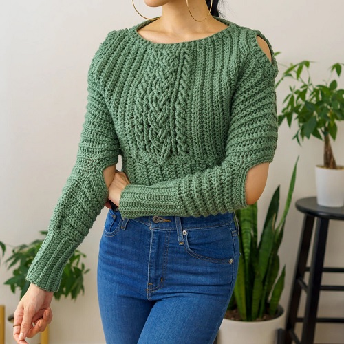 Crochet Cable Stitch Jumper