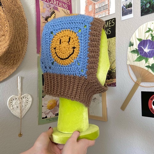 Crochet Granny Square Balaclava