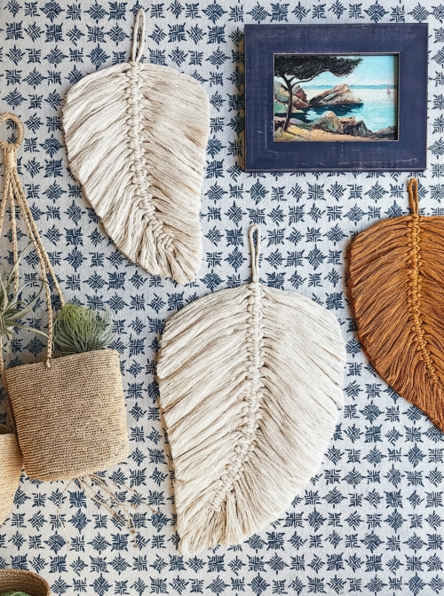 Large Macrame Feathers Wall hanging