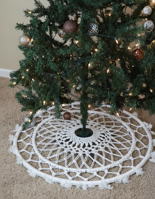 Macrame Christmas Tree Skirt Free Patterns 1a