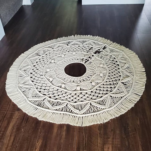 Macrame Christmas Tree Skirt Free Patterns 3a