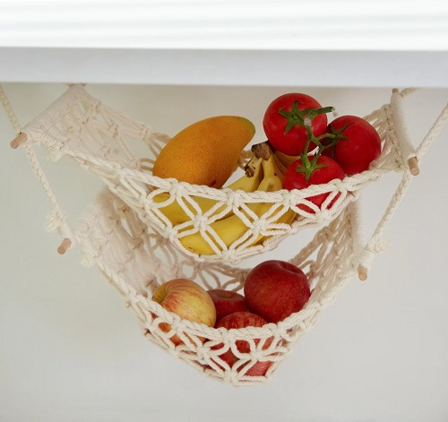 Macrame fruit hammock