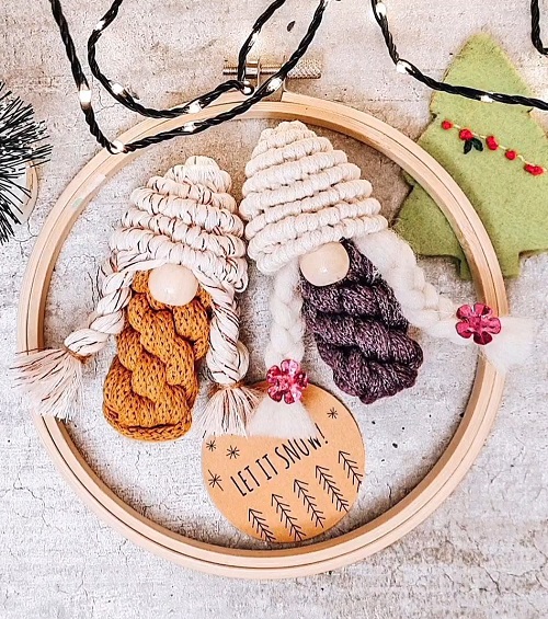 UNIQUE Pattern/Macrame Christmas Ornament