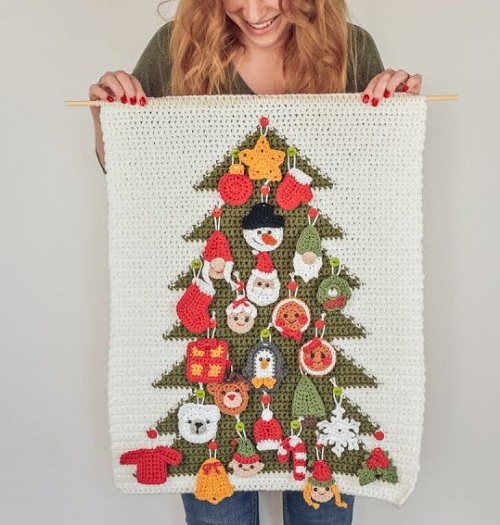 Crochet Tree Wall Hanging