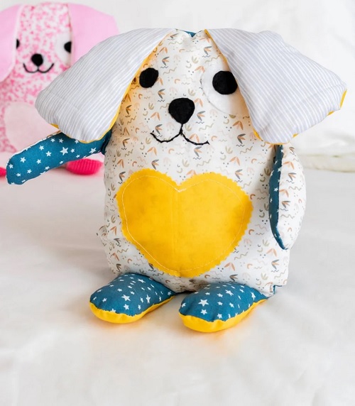 Stufffed dog pillow