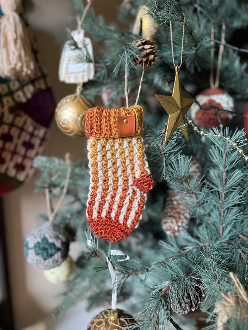 Mini Crochet Christmas Stocking Pattern