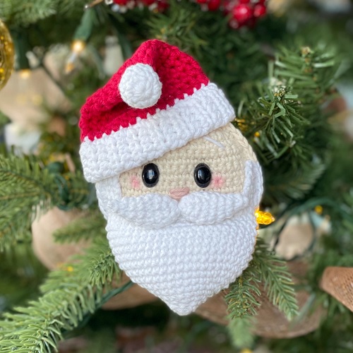 Santa Claus Ornament Free Crochet Pattern