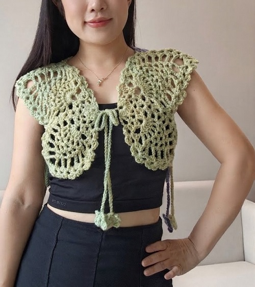 crochet butterfly cardigan free patterns 1