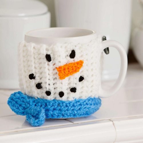 Crochet Snowman Mug Hug