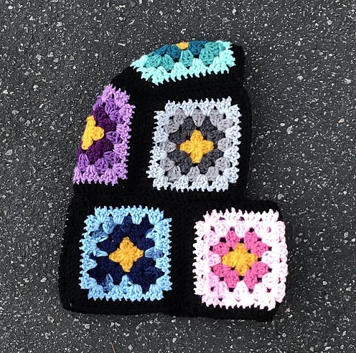 Crochet Granny Square Balaclava