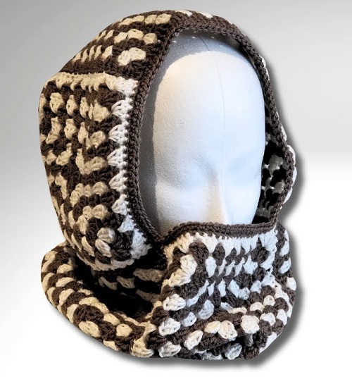 Beautiful Crochet Granny Square Balaclava