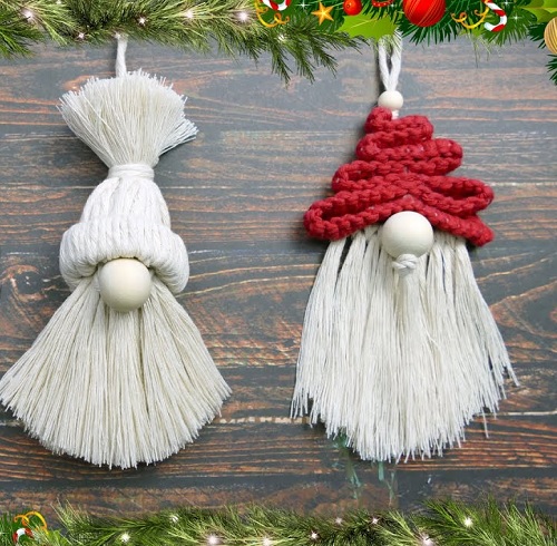 DIY Rope Gnomes EASY Macrame Christmas Crafts