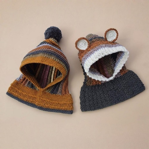 Ear Warming Crochet Balaclava Hat