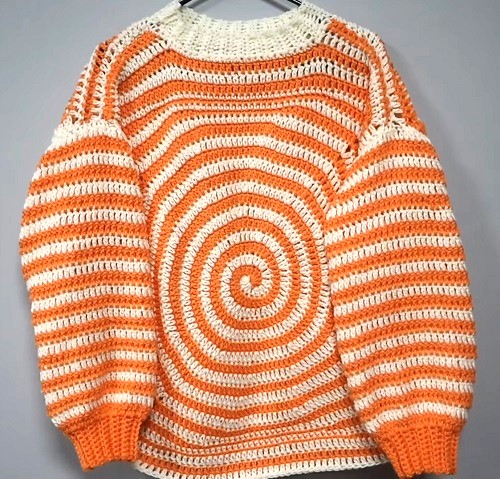 Crochet Spiral Sweater