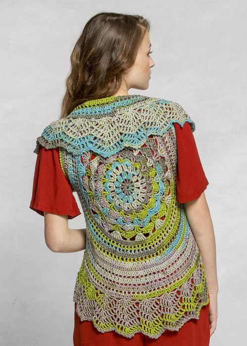 Mandala Vest Free Crochet Patterns 1