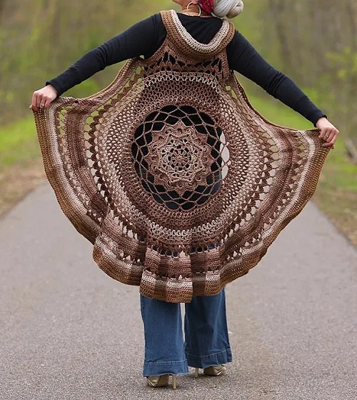 Spring Sun Mandala Vest