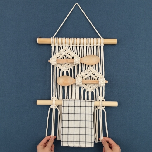 Wall Hanging Macrame Spoon Holder