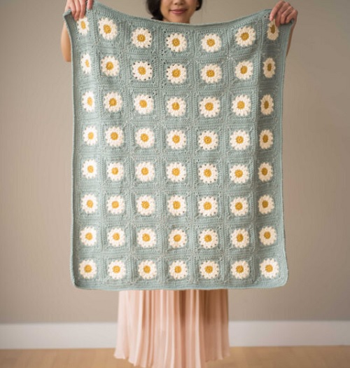 Baby Cozy Days Daisy Blanket