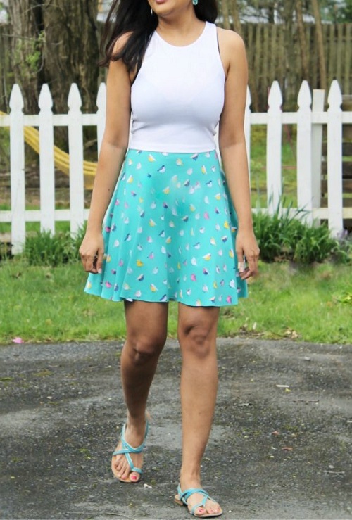 DIY 10 MINUTE SKATER DRESS