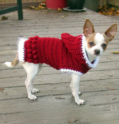 Crochet Dog Hooded Sweater Free Patterns 2