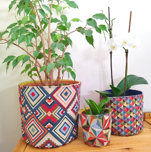 Houseplant Pot Cover Free Sewing Patterns 2