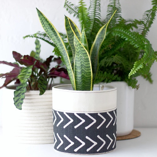 DIY Fabric Plant Holder