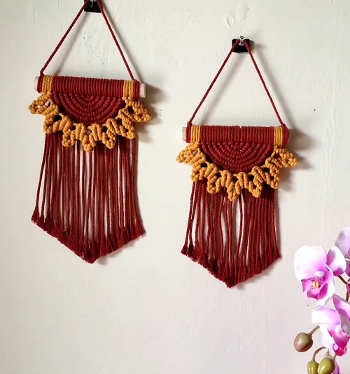 Macrame Sunflower Wall Hanging Free Patterns 3