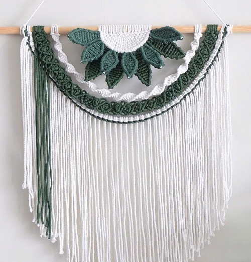 Macrame Sunflower Wall Hanging