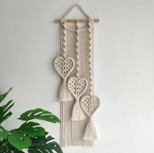 Macrame Heart Wall Hanging