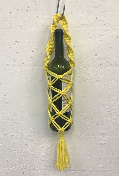 Macrame wine bottle hanger free patterns 5