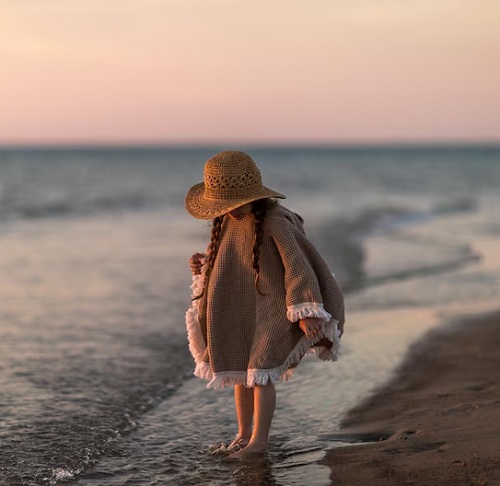 Hooded Poncho Pattern Baby Child